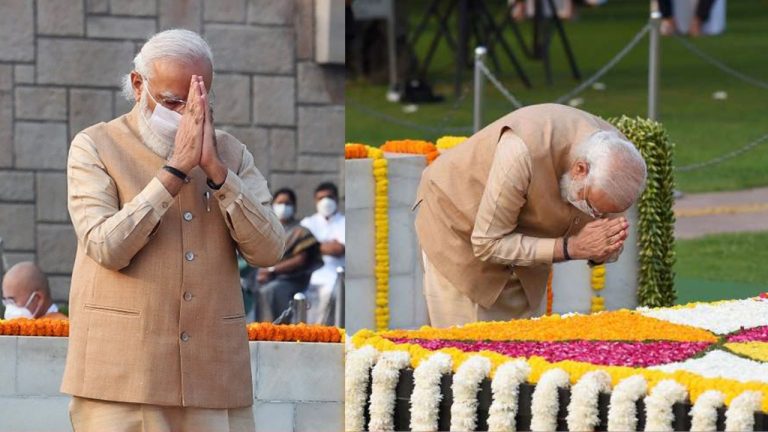 कृतज्ञ राष्ट्र ने बापू को किया नमन, राष्ट्रपति, उपराष्ट्रपति, प्रधानमंत्री ने दी श्रद्धांजलि