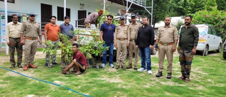 हरेला अभियान के तहत रंत रैबार संस्था ने यमकेश्वर बिजनी में किया वृक्षारोपण
