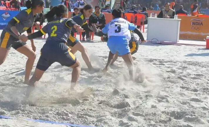 राष्ट्रीय खेल में पहली बार शामिल हुआ बीच कबड्डी, खिलाड़ियों में खुशी