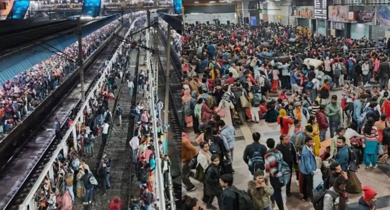 नई दिल्ली रेलवे स्टेशन पर यात्रियों की उमड़ी भारी भीड़, 18 लोगों की मौत नई दिल्ली रेलवे स्टेशन पर यात्रियों की उमड़ी भारी भीड़, 18 लोगों की मौत