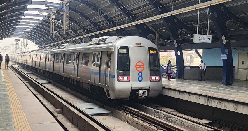 लाजपत नगर से साकेत जी ब्लॉक कॉरिडोर दिल्ली मेट्रो नेटवर्क में दूसरी सबसे छोटी मेट्रो लाइन पर चलेगी तीन कोच वाली मेट्रो 
